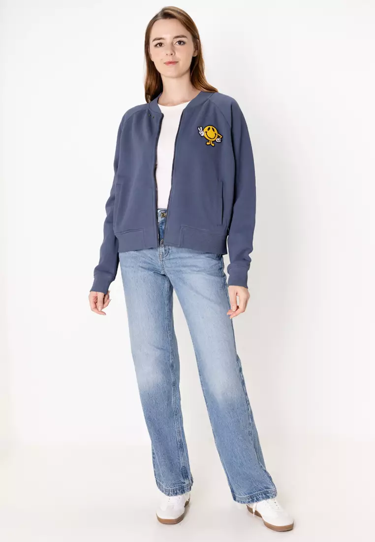 Superdry blue bomber jacket on sale