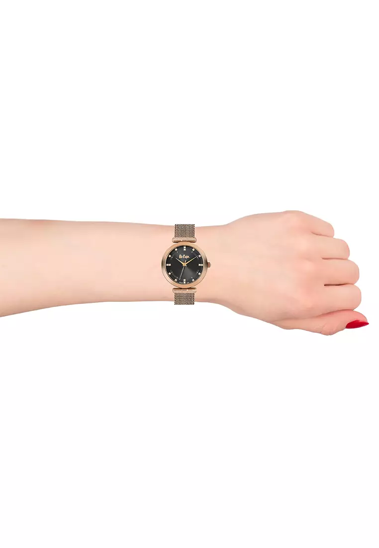 Lee Cooper - Female Analog Watches - Jam Tangan Analog Wanita - Rosegold - Stainless Steel - LC06700.450