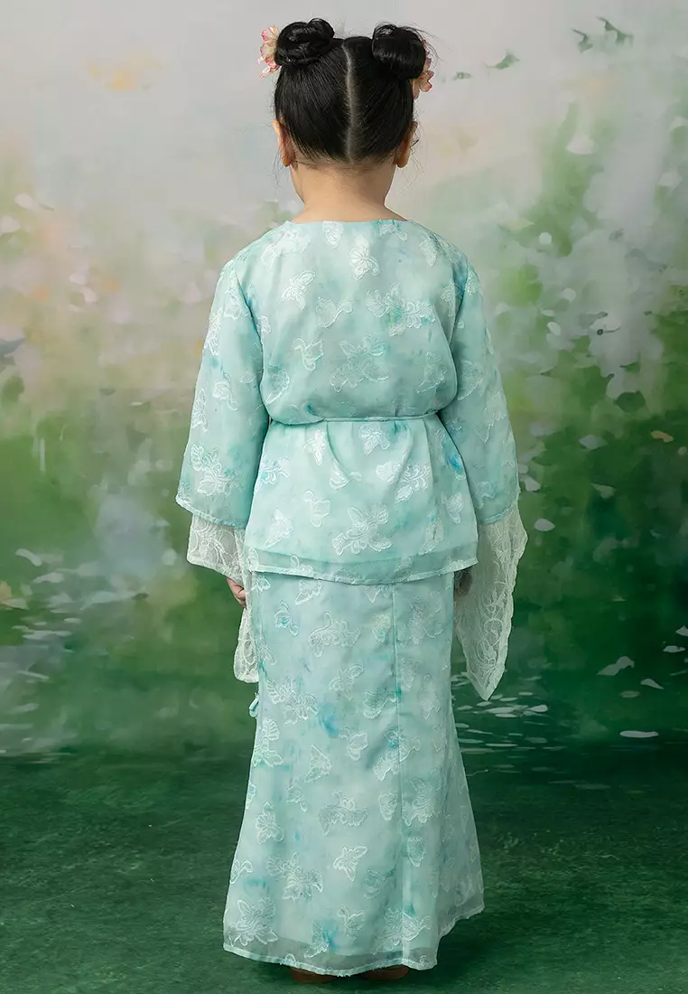 Elena Recycled Polyester Kebaya with Belt Set