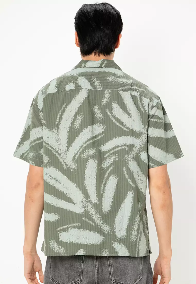 Alberto Seersucker Resort Short Sleeves Shirt