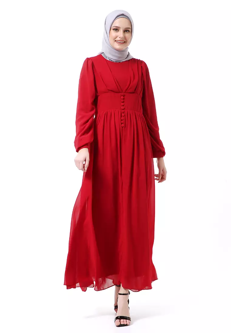 Zalora long dress muslimah sale