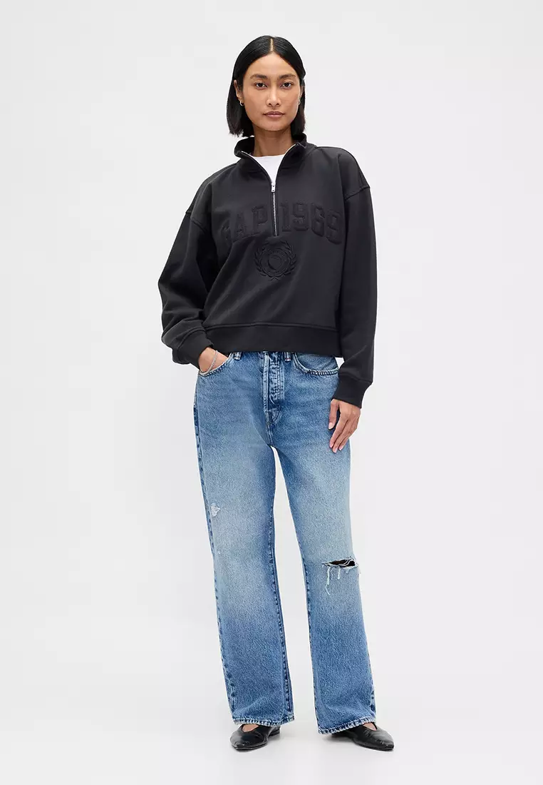 Logo Half Zip Sweatshirt