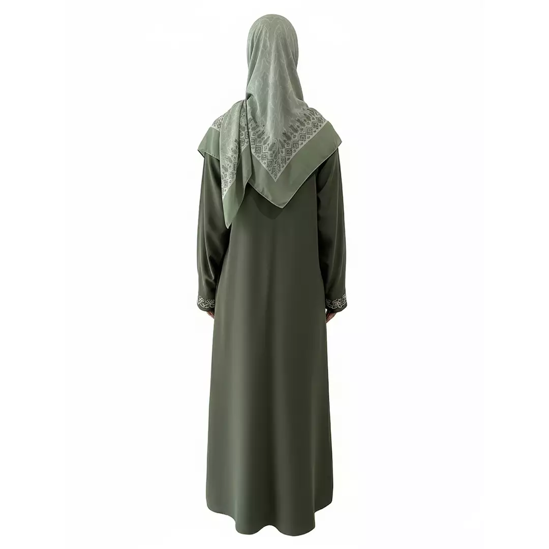 Rabbani - Dress Muslim Wanita Dewasa Lengan Panjang Dresslim Adelina Exclusive - Cypress