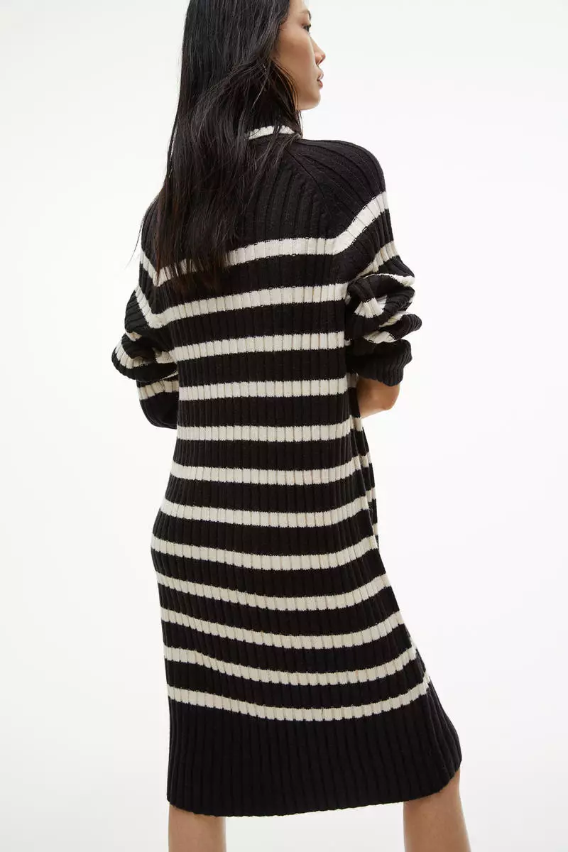 Polo-neck dress