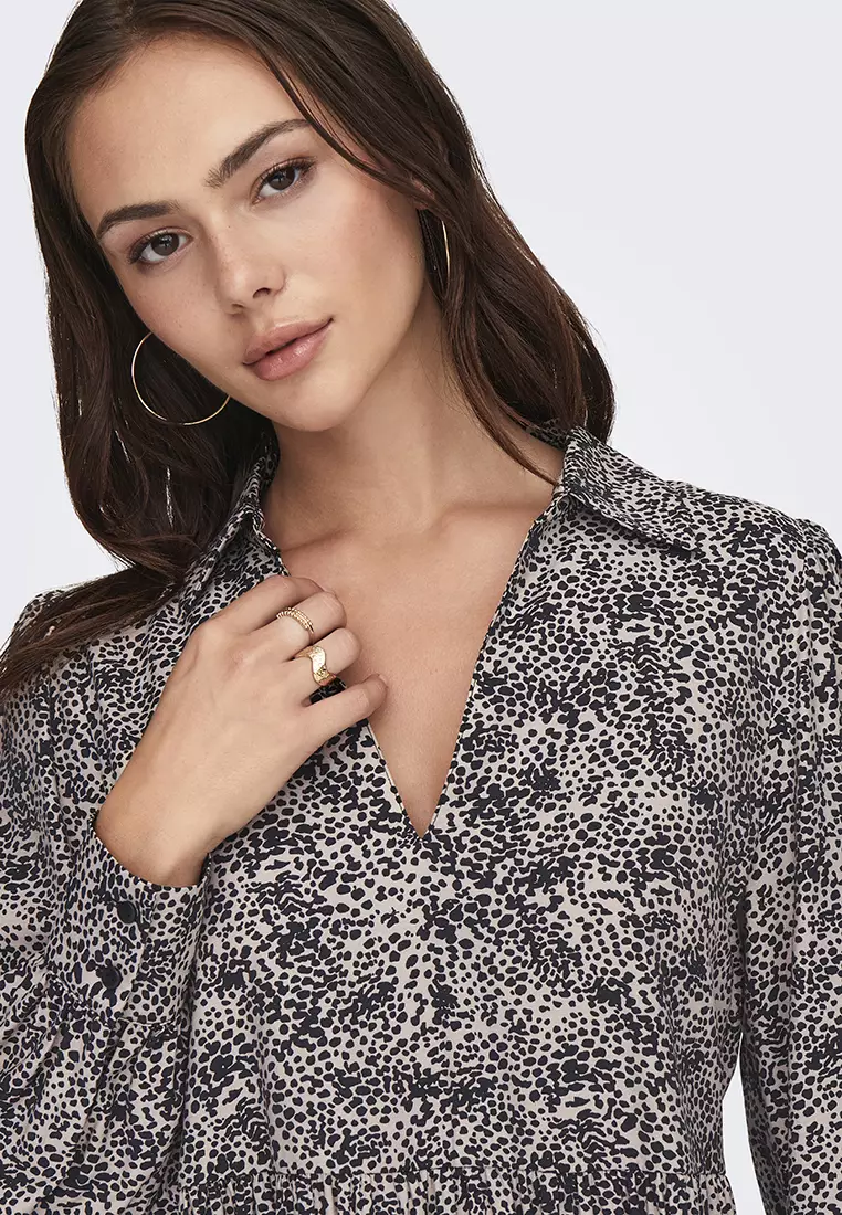 Abigail Long Sleeves V-Neck Dress