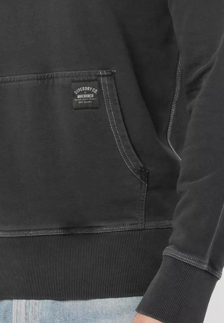 Contrast Stitch Relaxed Hoodie