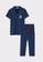 LC WAIKIKI blue Shirt Collar Cotton Pajamas Set D9685AA15B32E9GS_5