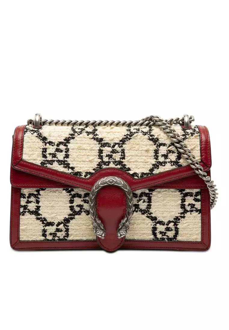 Pre-Loved Gucci Medium Gg Tweed Dionysus Shoulder Bag