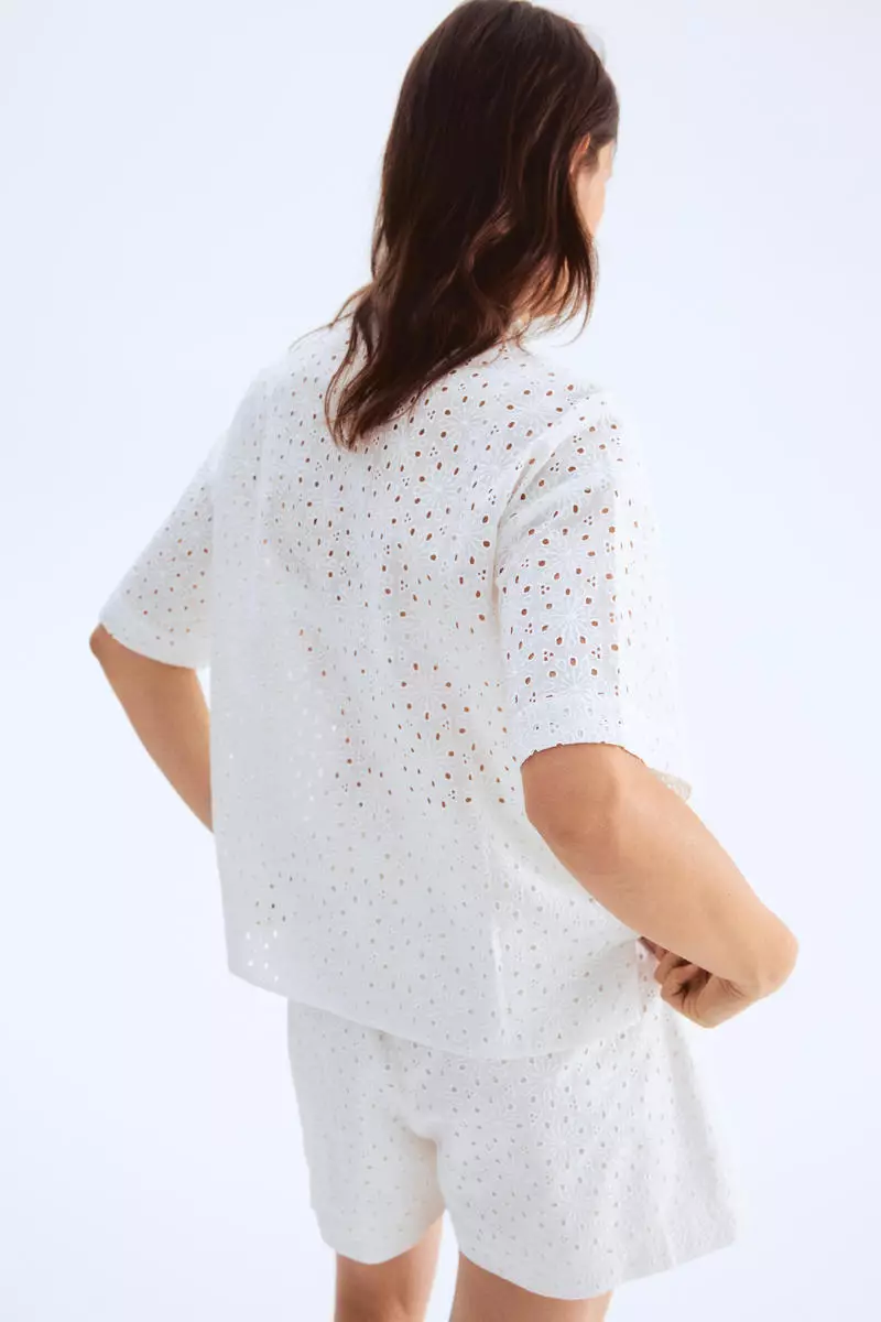Broderie anglaise shirt
