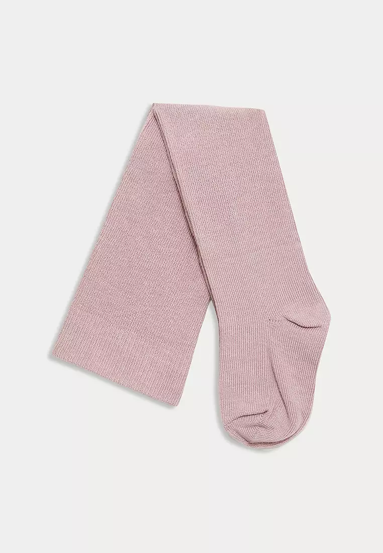 2pc Cotton Rich Dress and Tights Outfit