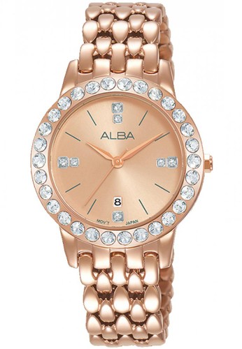Jual Alba Jam Tangan Wanita Alba Original Garansi Resmi Ah7u72 Ah7u72x1 Strap Stainless Steel Rose Gold Original Zalora Indonesia
