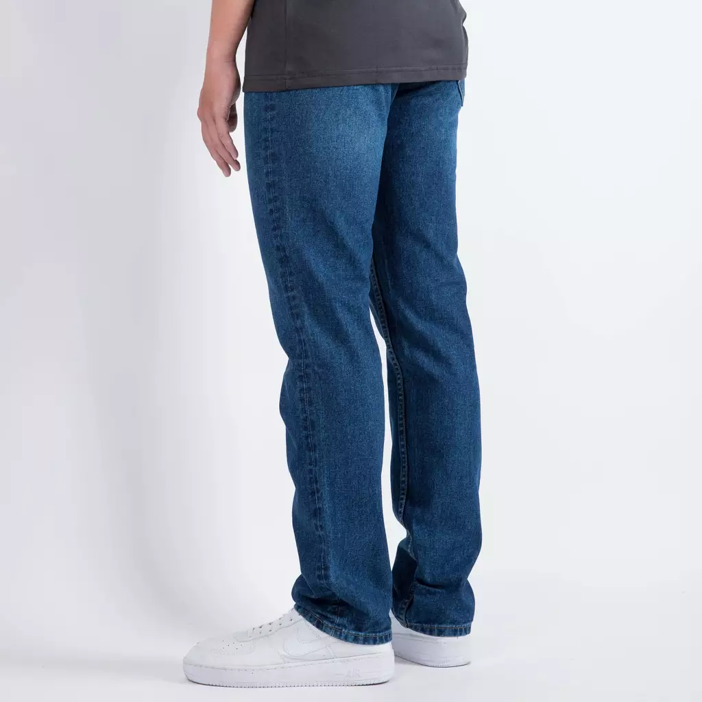 TRIPLE Celana Jeans Non Stretch Regular Slim Medium Wash (191 858 BWB)