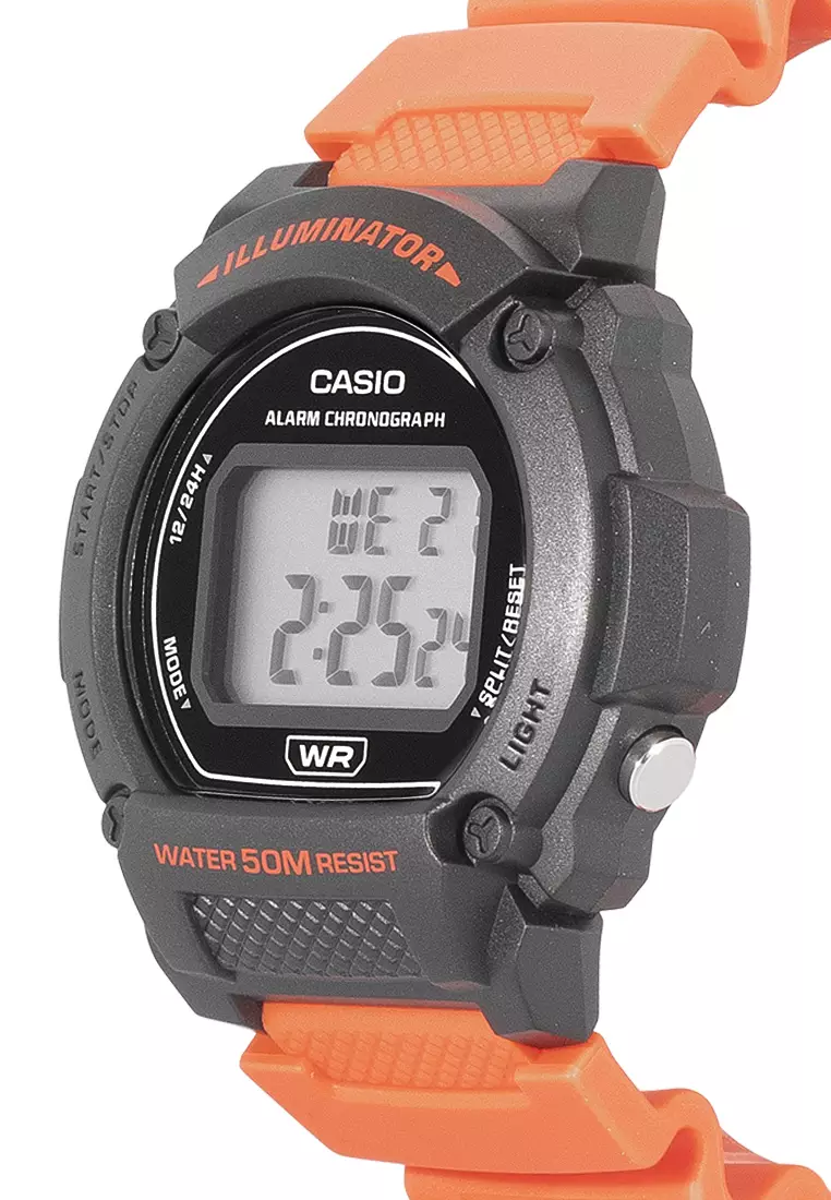 Orologio Casio Collection Uomo W-219H-4AVEF - Colore Arancione, Digitale, Cassa In Resina, Sportivo E Trendy - 2