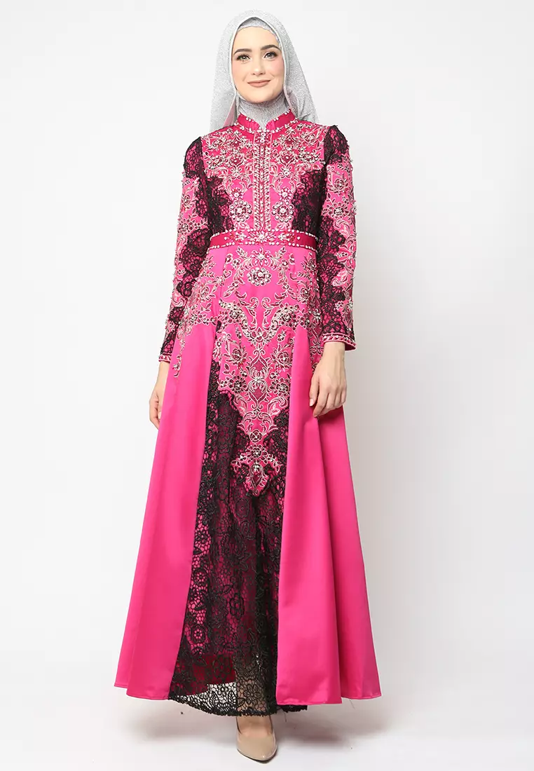 Bibiq Gamis Brokat Satin