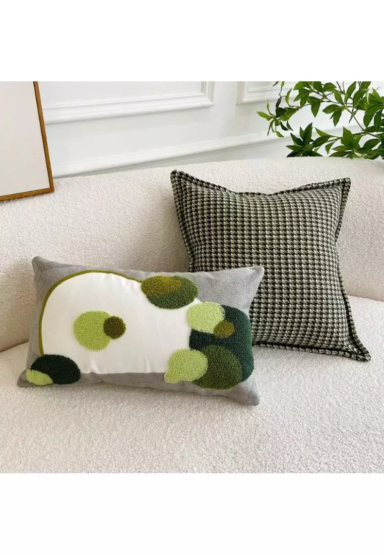 Buy DILAS HOME Moss Green Cushion Cover Online ZALORA Malaysia