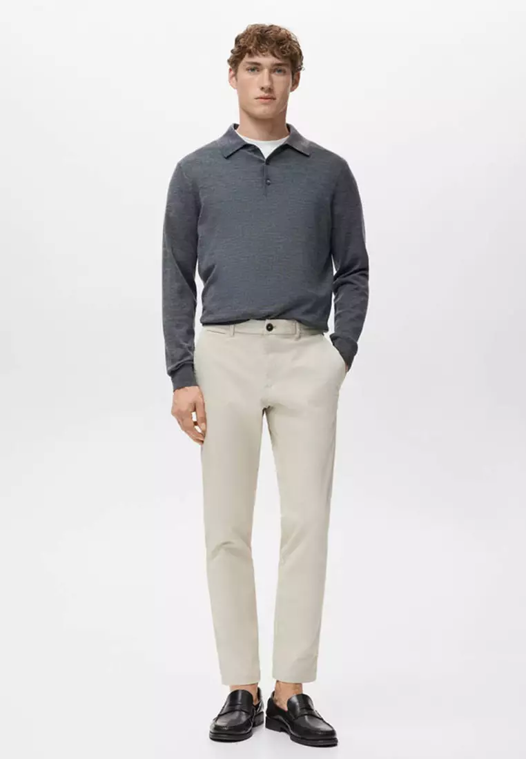 Prato Cropped Tapered Chino Trousers