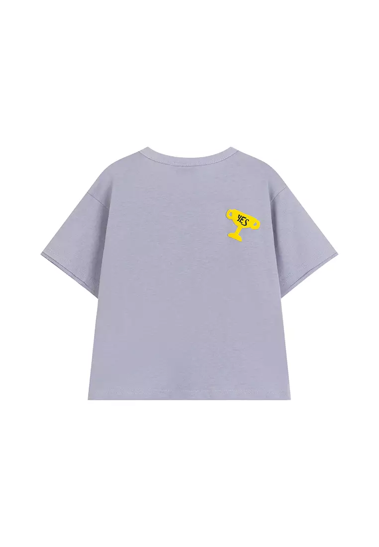 Oversized T-Shirt With Mushroom Graphic Design