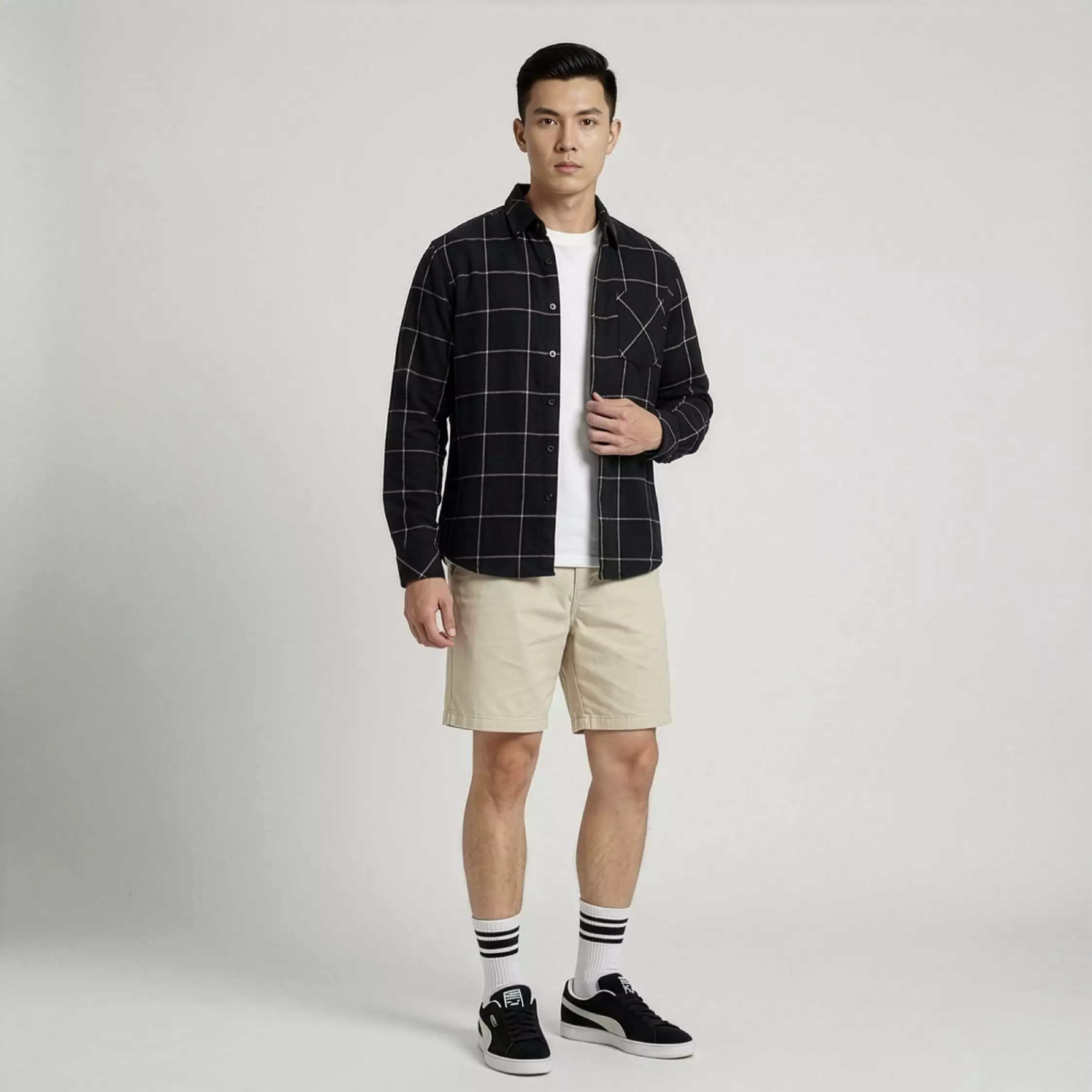 Kale KENA / Kemeja pria / kemeja pria lengan panjang / Kemeja flanel