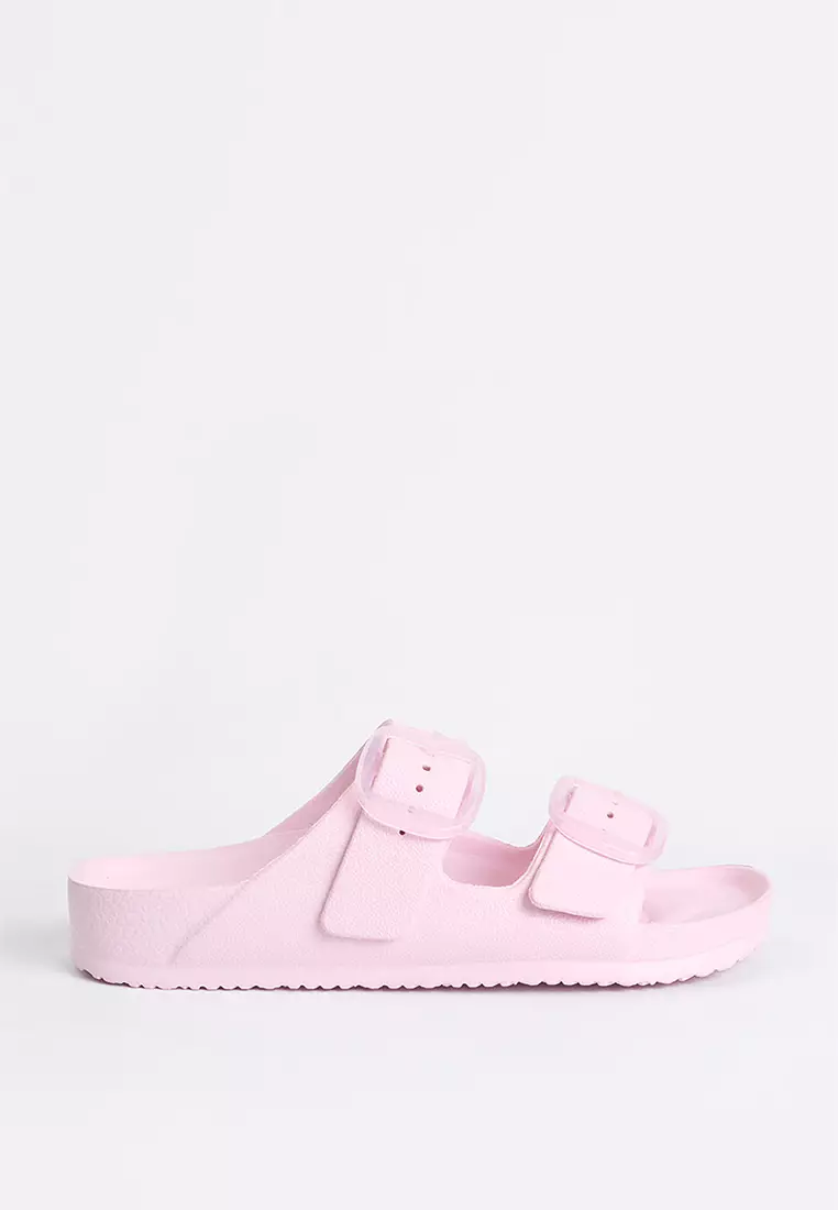 Women's Two Band Rubber Slides