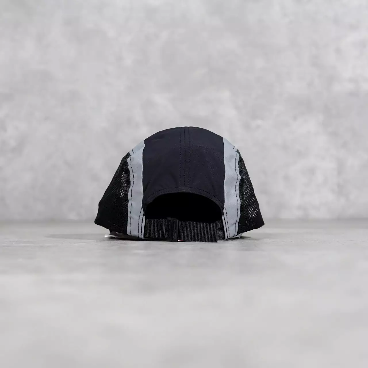 Topi SUPREME SIDE MESH BLACK CAMP CAP 100% ORIGINAL