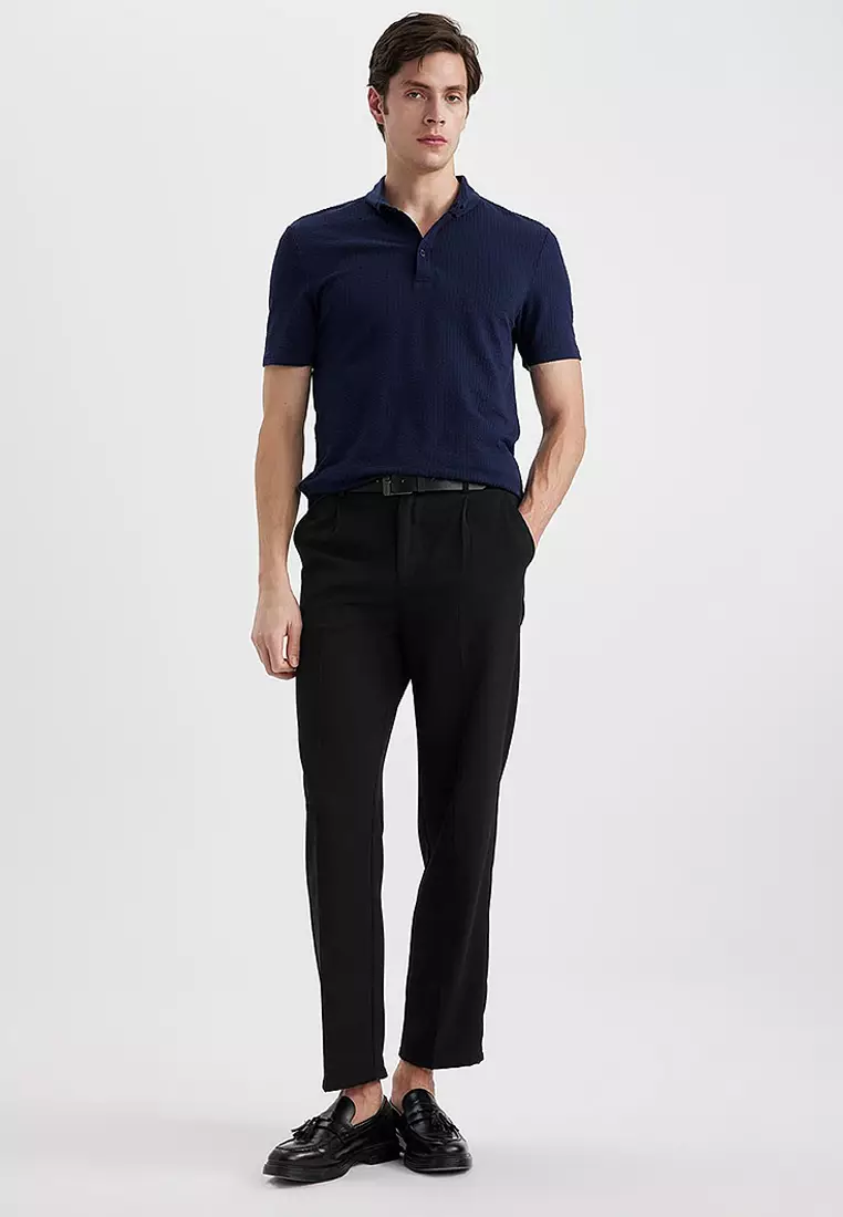 Slim Fit Cotton Short Sleeve Polo T-Shirt