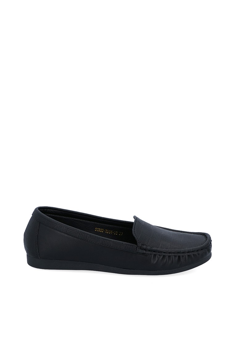 Black Margaret Loafers