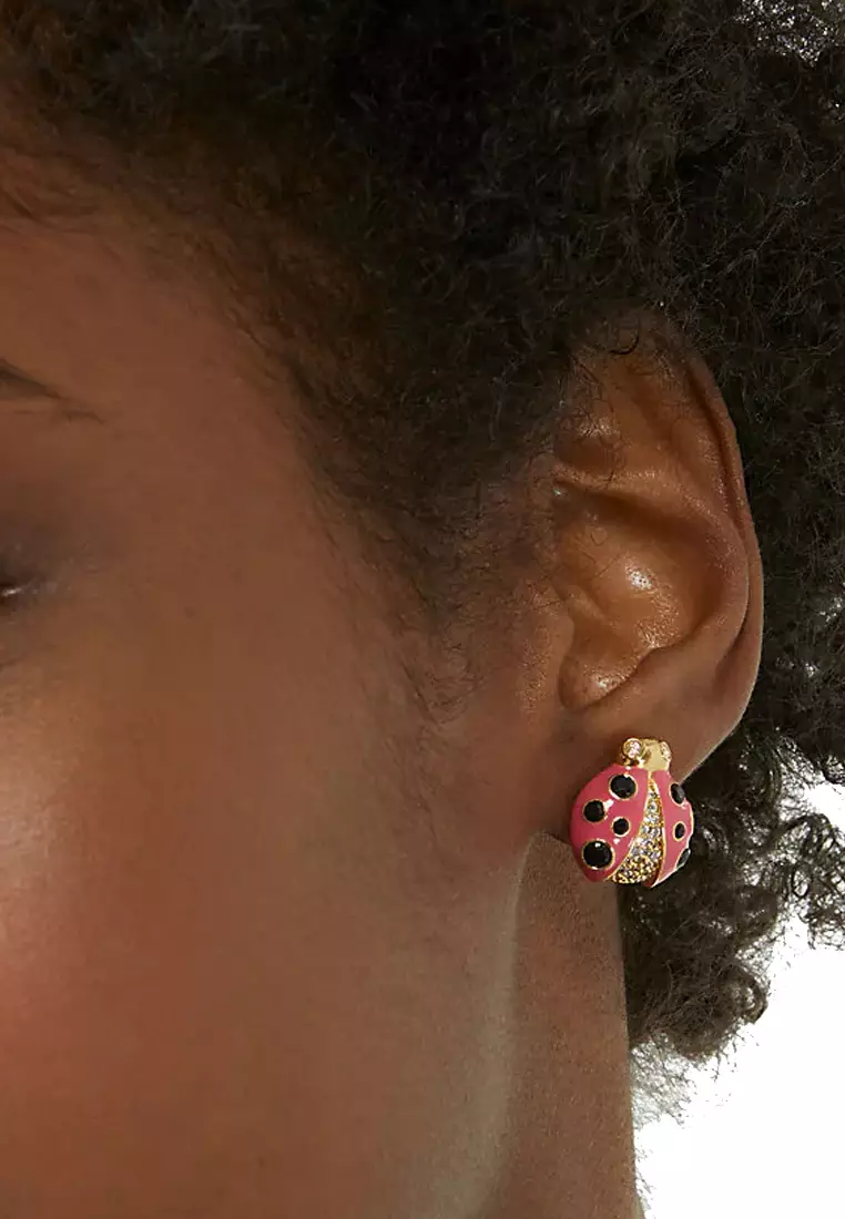 Kate Spade Kate Spade Ladybug Studs Earrings in Pink Multi