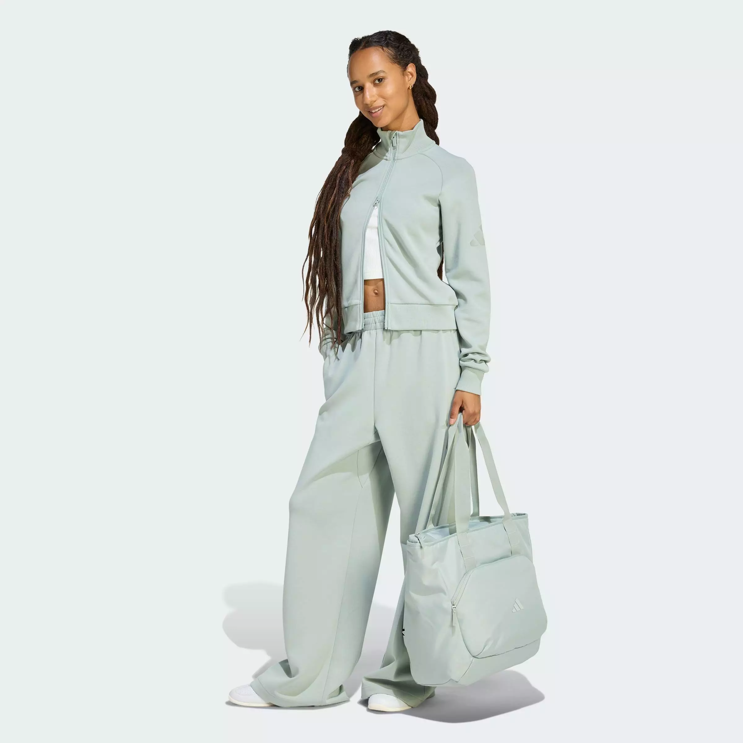 Lifestyle & Gym & Training SOFT LUX STRAIGHT LEG PANTS Women Green KE6828