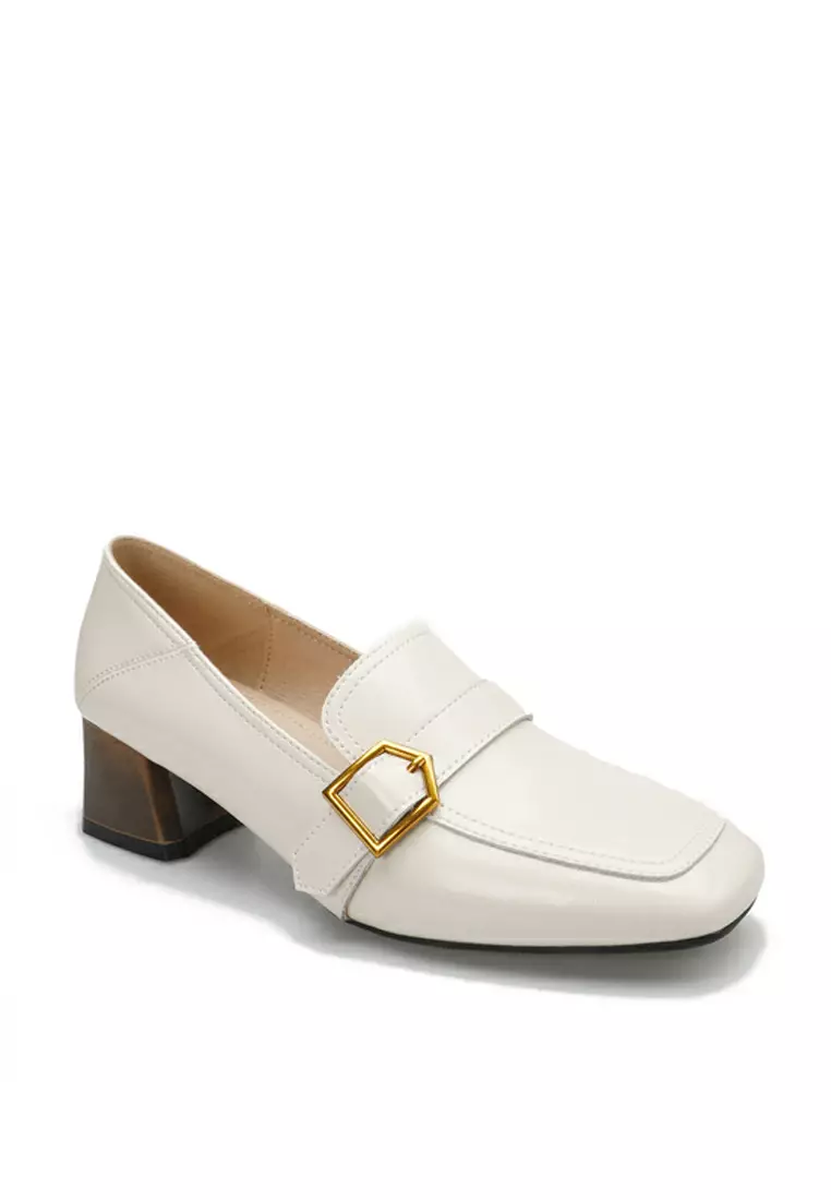 4CM Buckle Leather Loafer TE6988-5