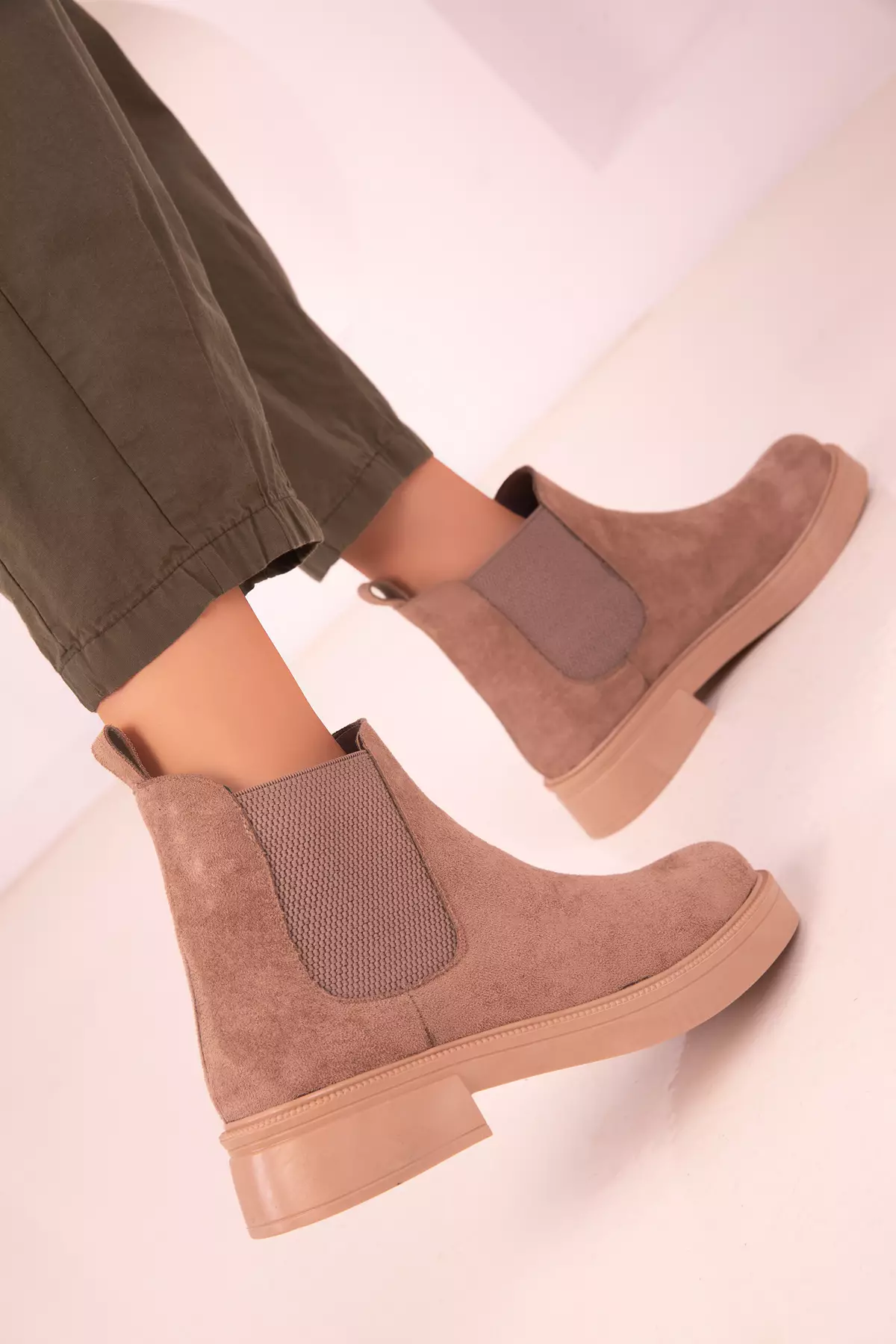 Panel Ankle Boots