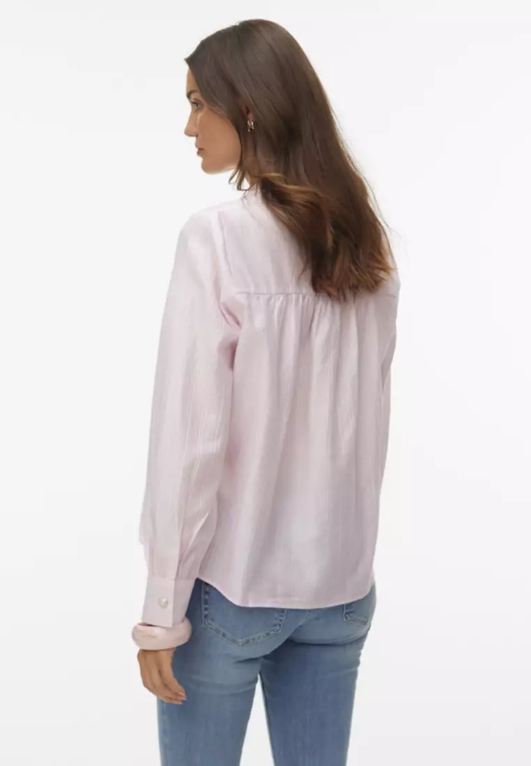 Long Sleeve Woven Top