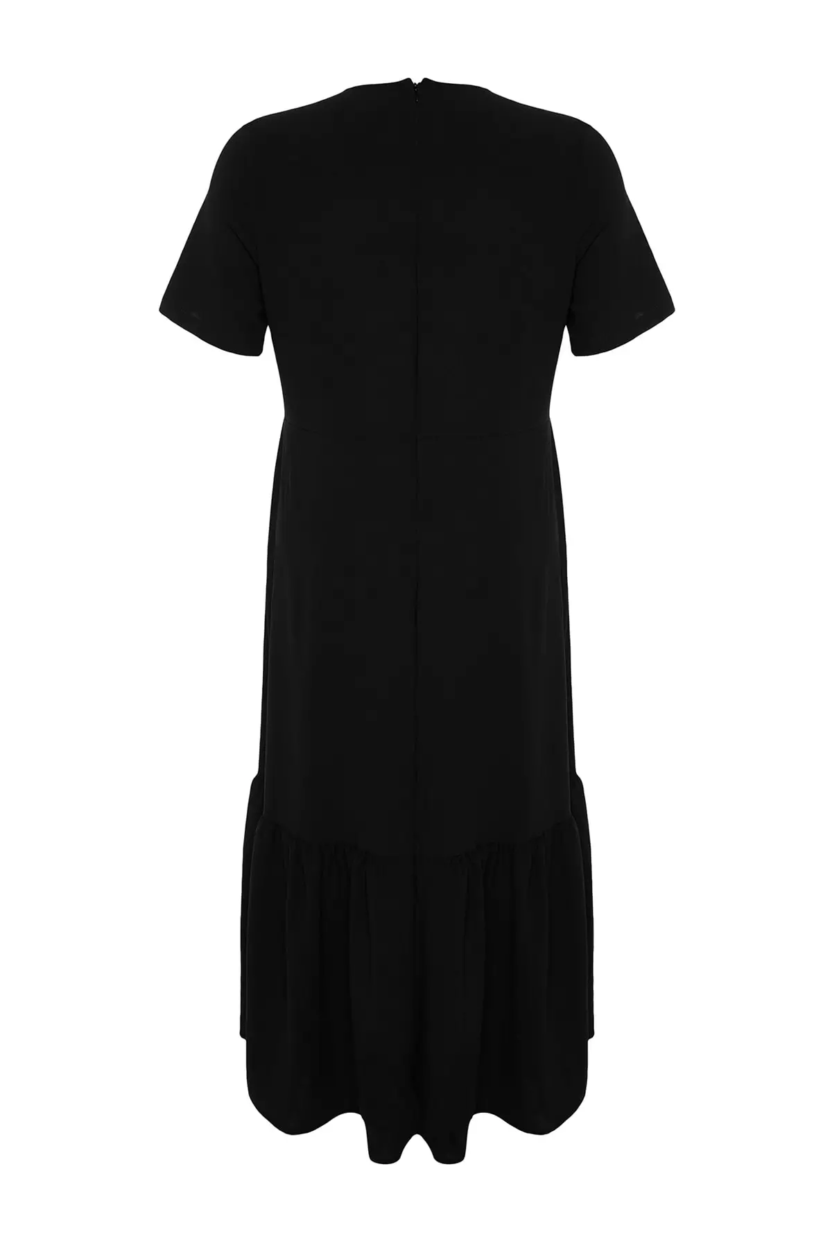 Plus Size Round Neck Maxi Dress