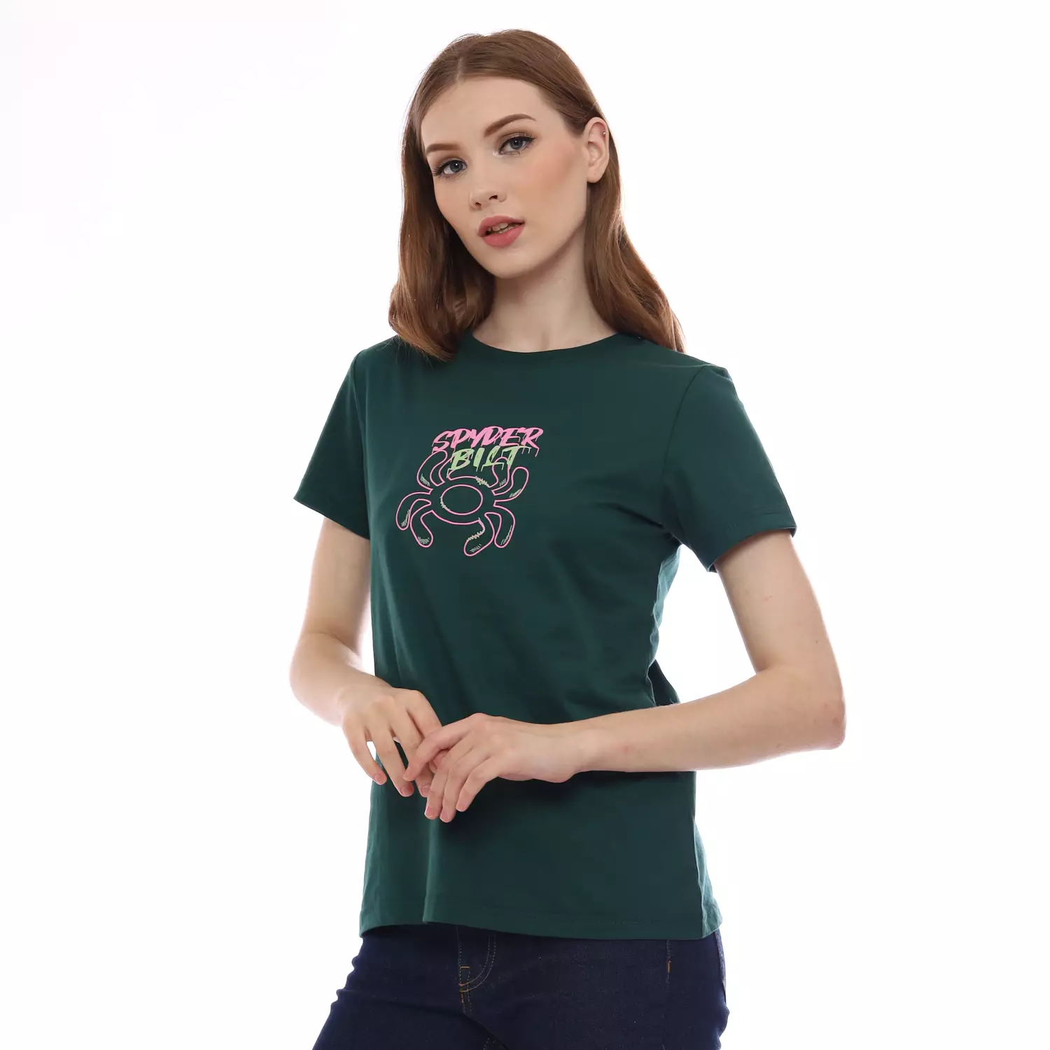 Spyderbilt Kaos Lengan Pendek Wanita Coraline Planet Surf