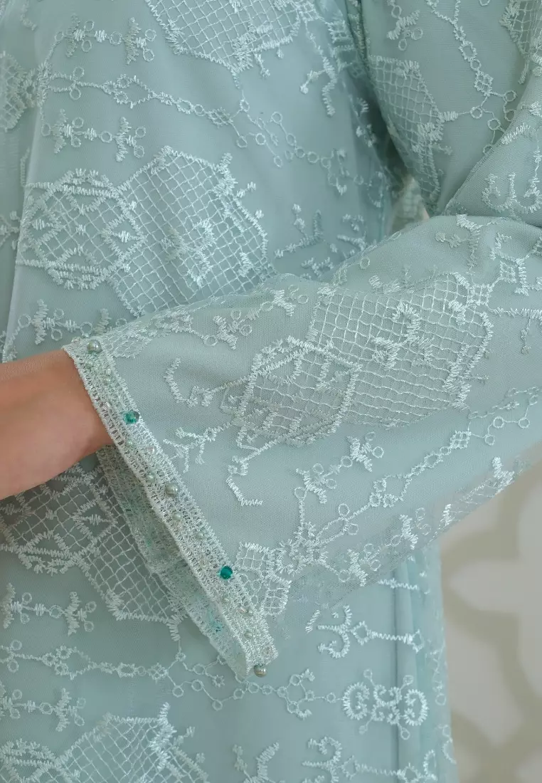 Long Dress Green Mosleem Brokat By Brilliant Girl