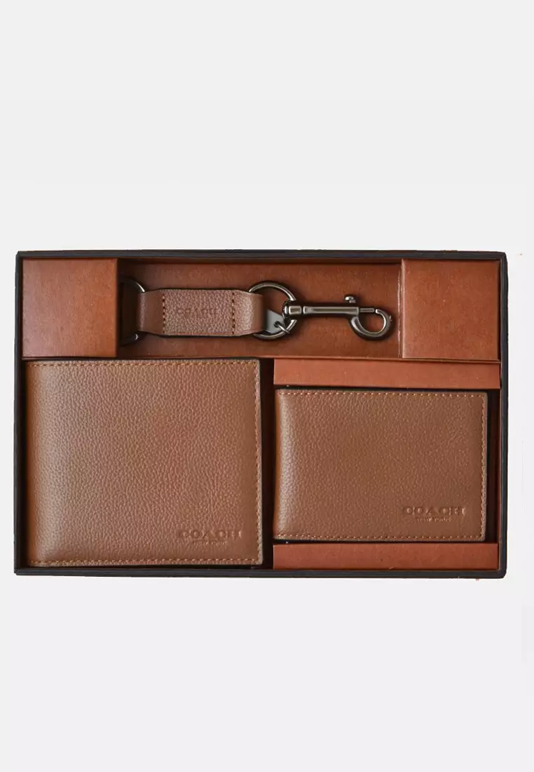 Buy COACH Coach Boxed Compact Id Wallet With Trigger Snap Key Fob