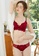 LYCKA red LMM1328-Lady Sexy Lace Lingerie Sleepwear Two Pieces Set-Red 3D3DFUS5519B4AGS_2