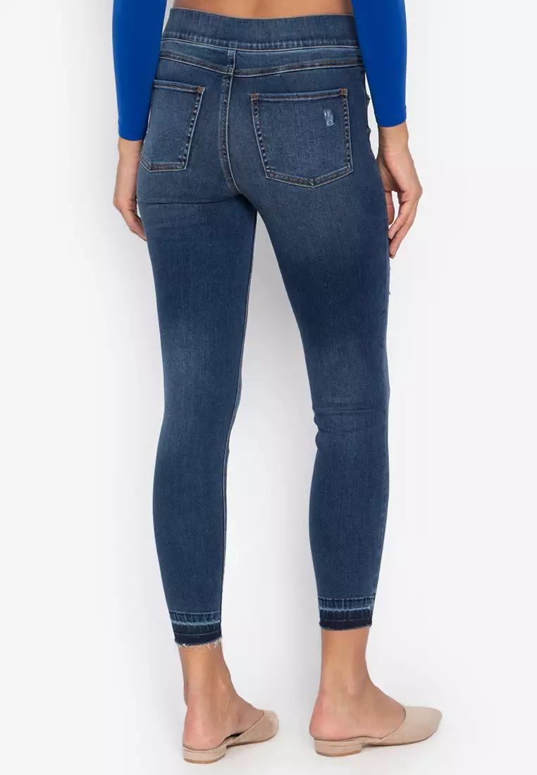 Spanx distressed denim leggings cheap