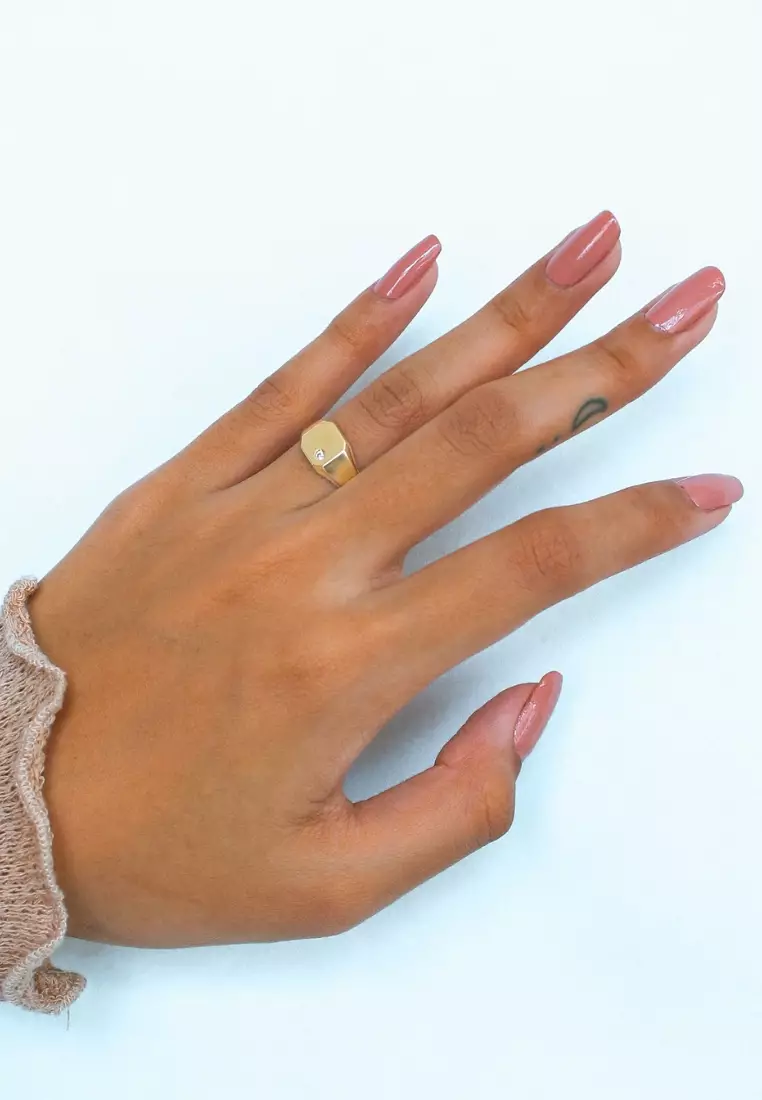 Square Signet Ring 18k Gold