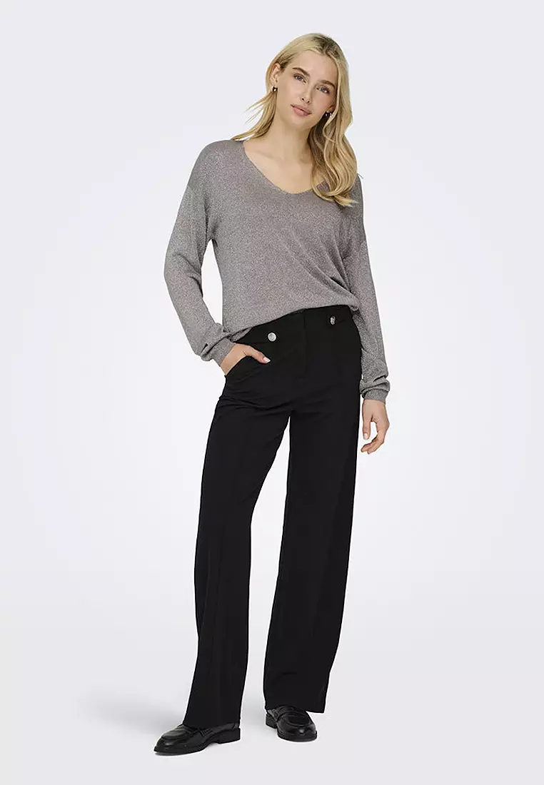 Buy JACQUELINE DE YONG Button Jersey Pants 2026 Online | ZALORA