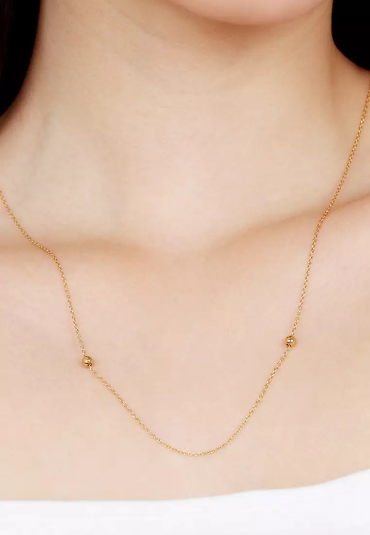 Vermeil Infinity Long Chain Necklace