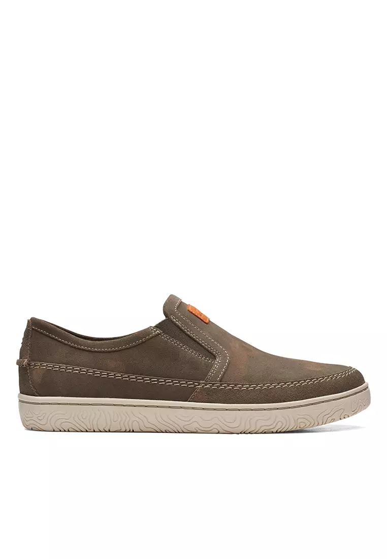 Discount on Clarks  shoes - SKU: Hodson Step Slip-On Olive Camo