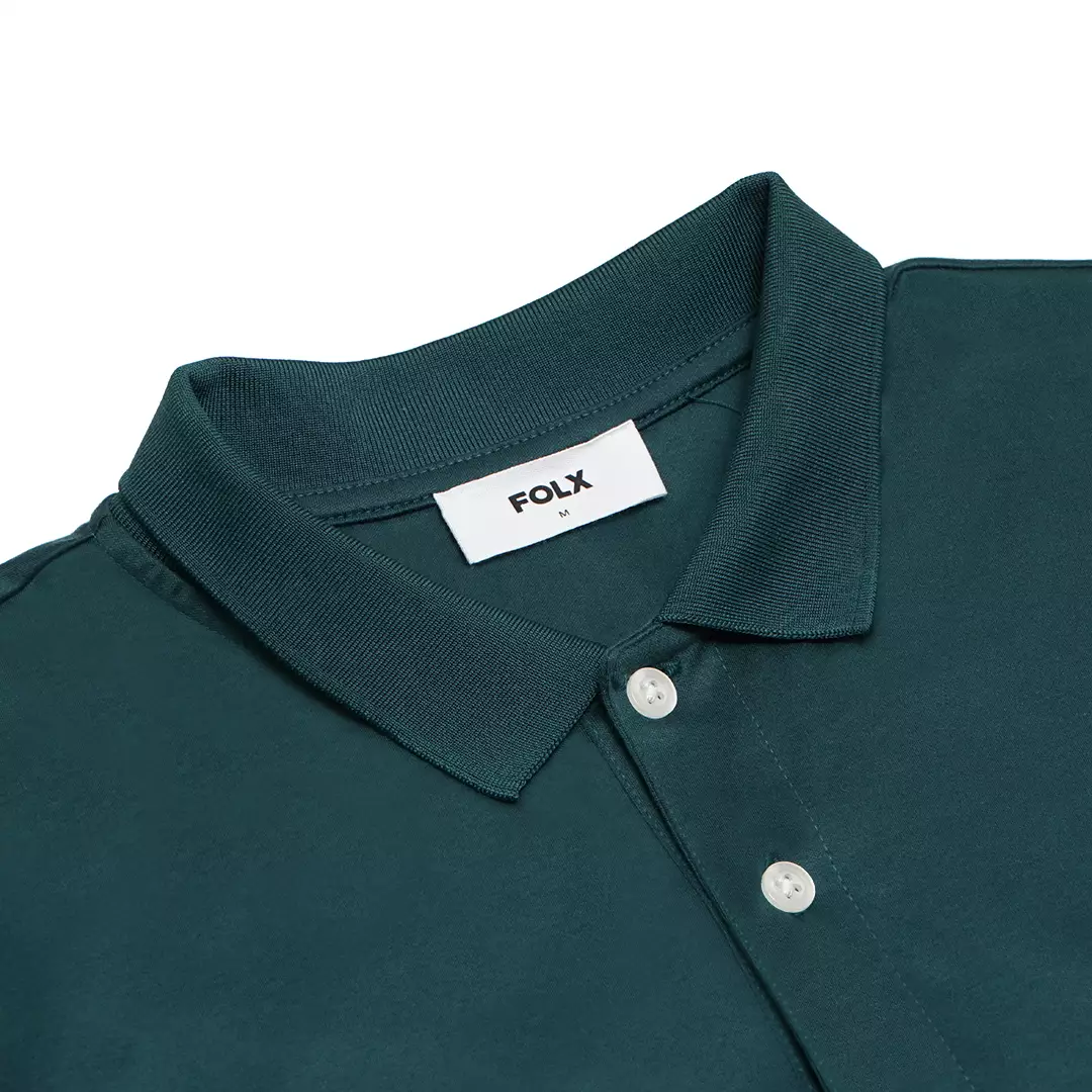 Basic Larotex Polo Shirt Teal