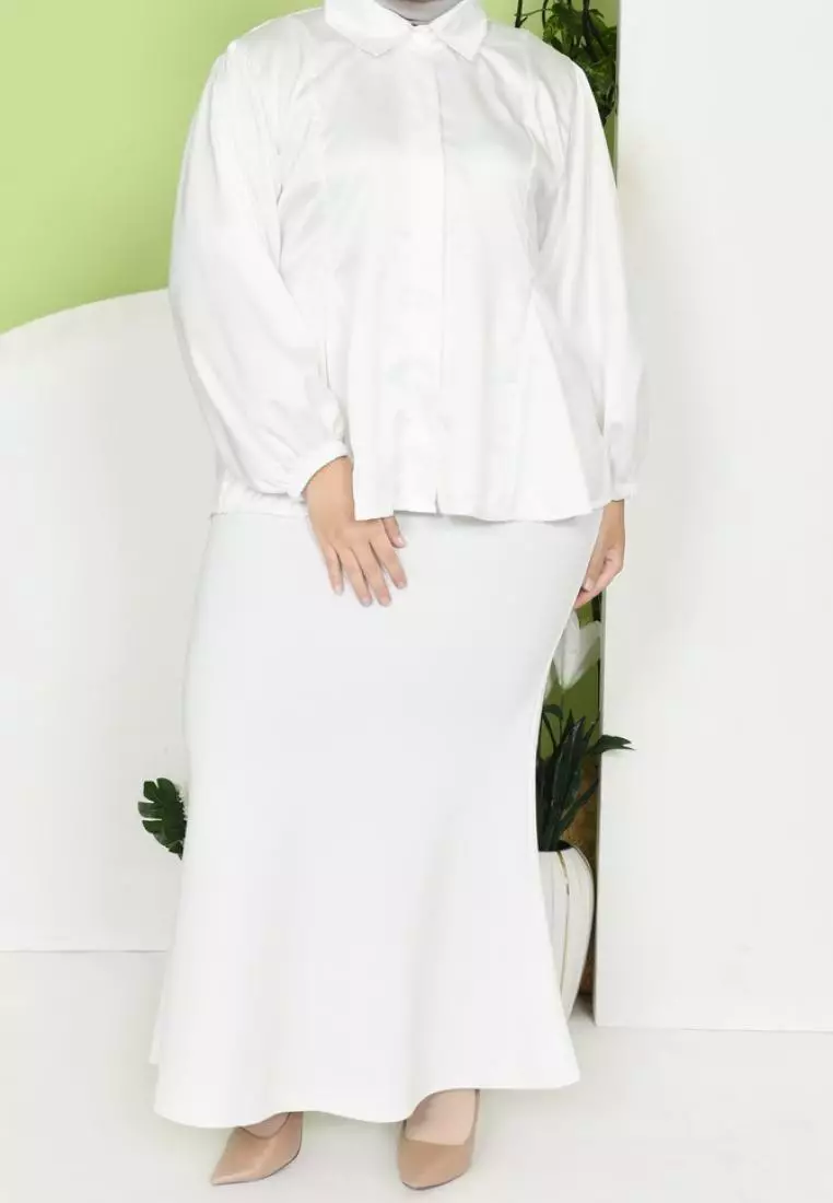 Ayu Mermaid Skirt - Broken White M19313 R33S3 (L-XL)