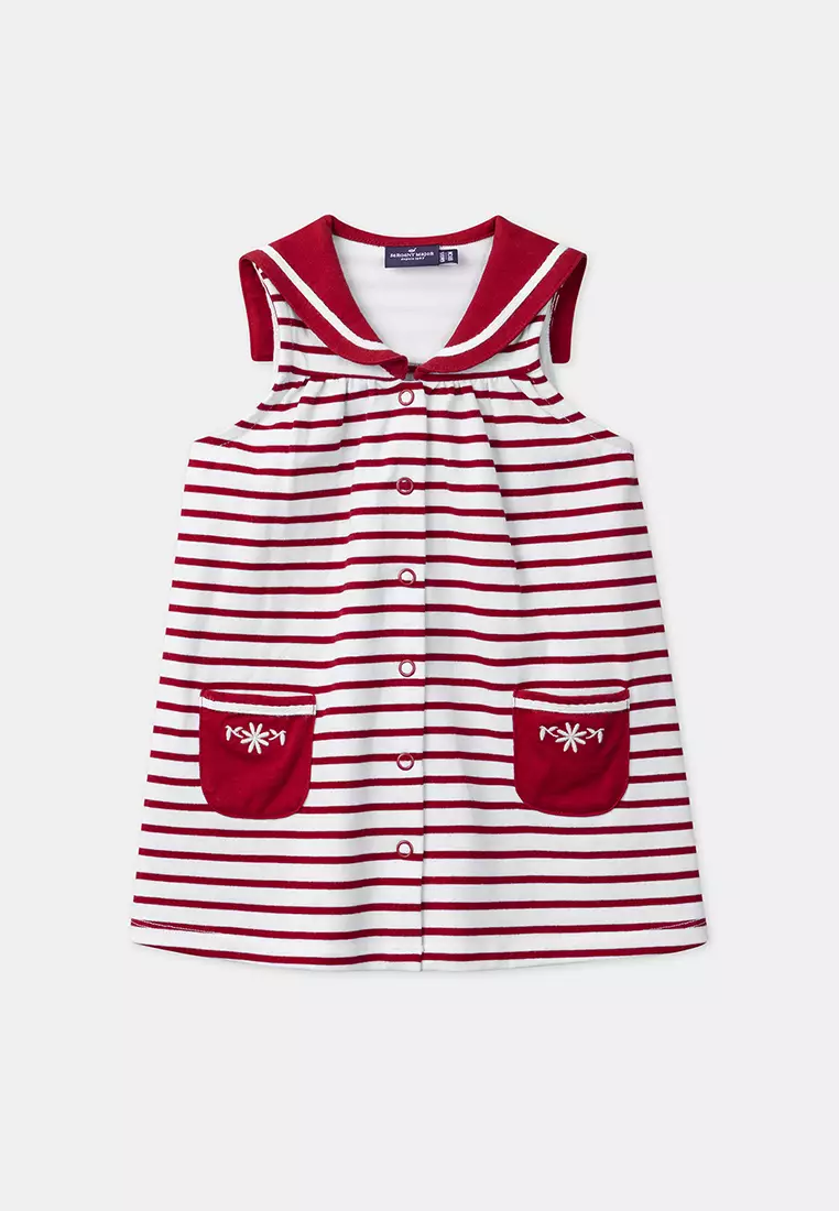 Red Striped Sailor Dress