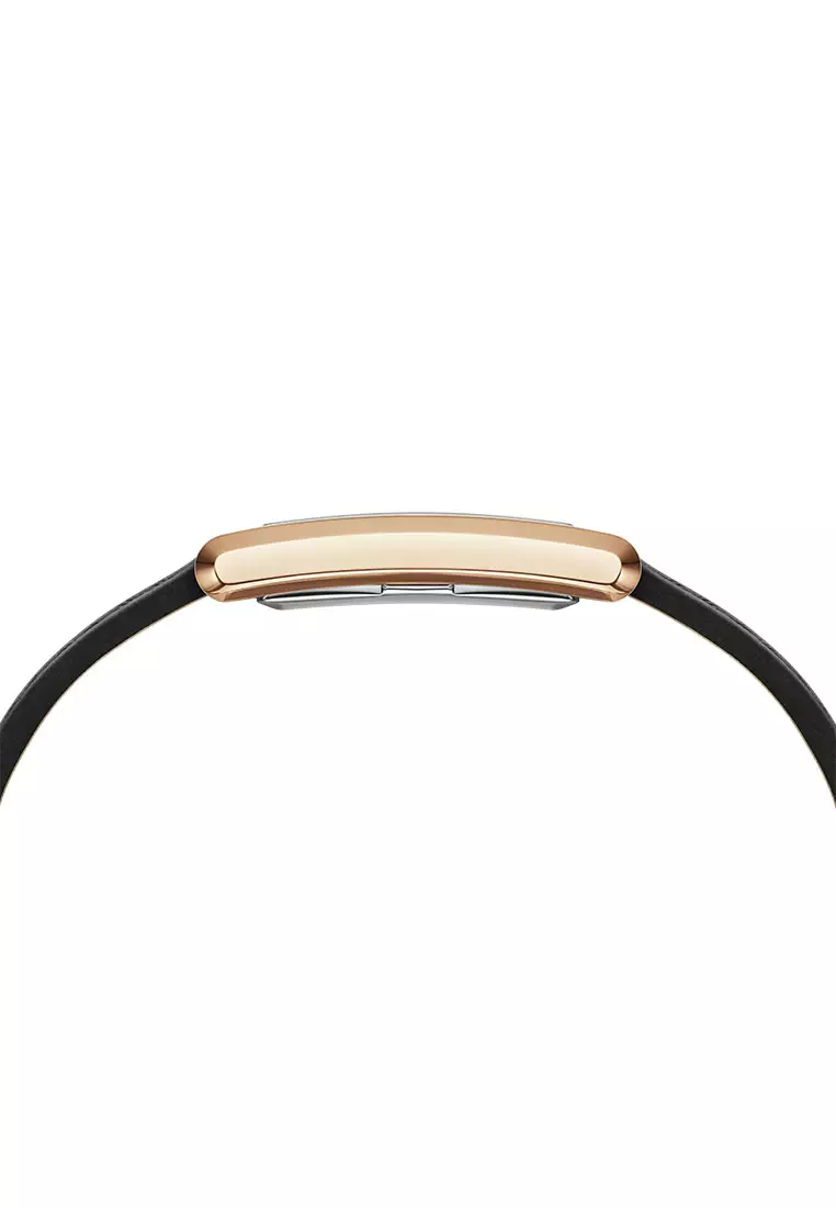 Bound 32x22mm Black Crocodile - Rose Gold - White Dial - Fashion Watch for women - Croc Leather Strap Watch - Female Watch - DW Official - Authentic