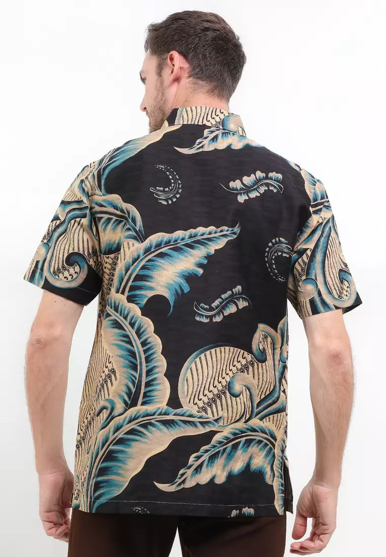 Hem Body Fit Batik Parang Daun