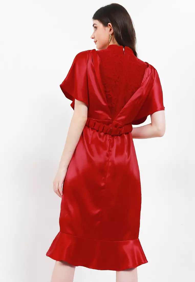 Dress With Flared Sleeves