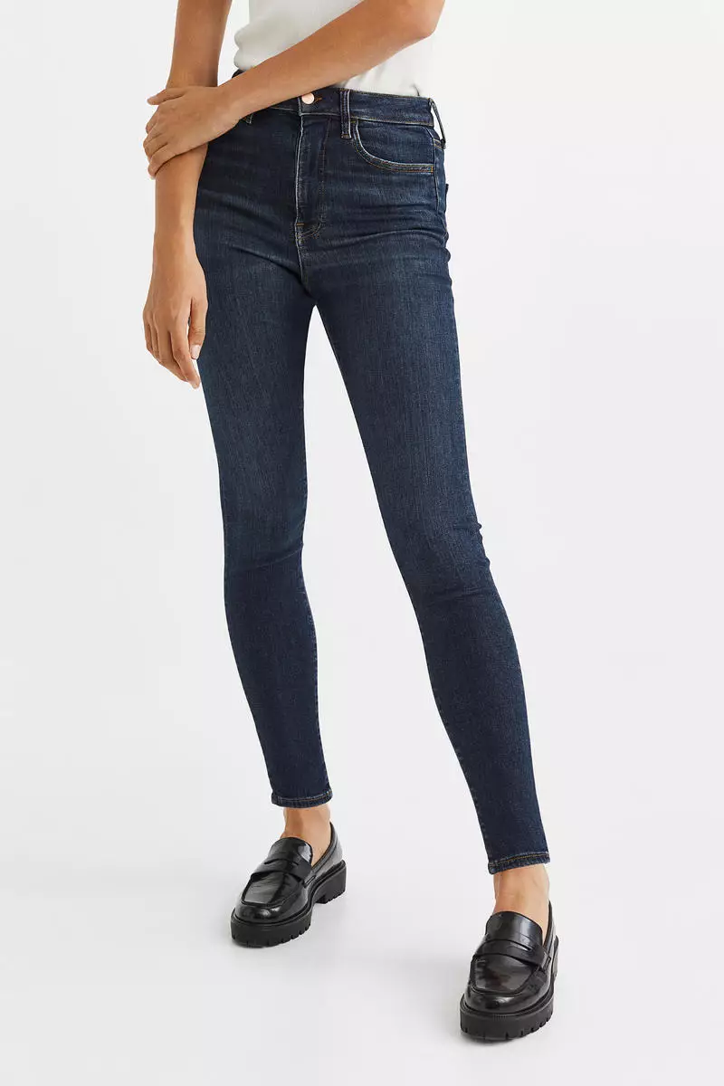 True To You Skinny Ultra High Ankle Jeans