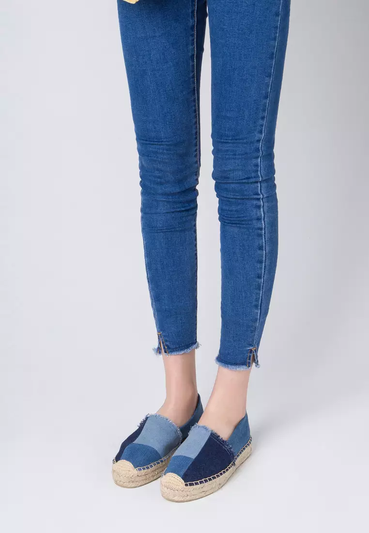 Color Matching Denim Espadrilles HB1111