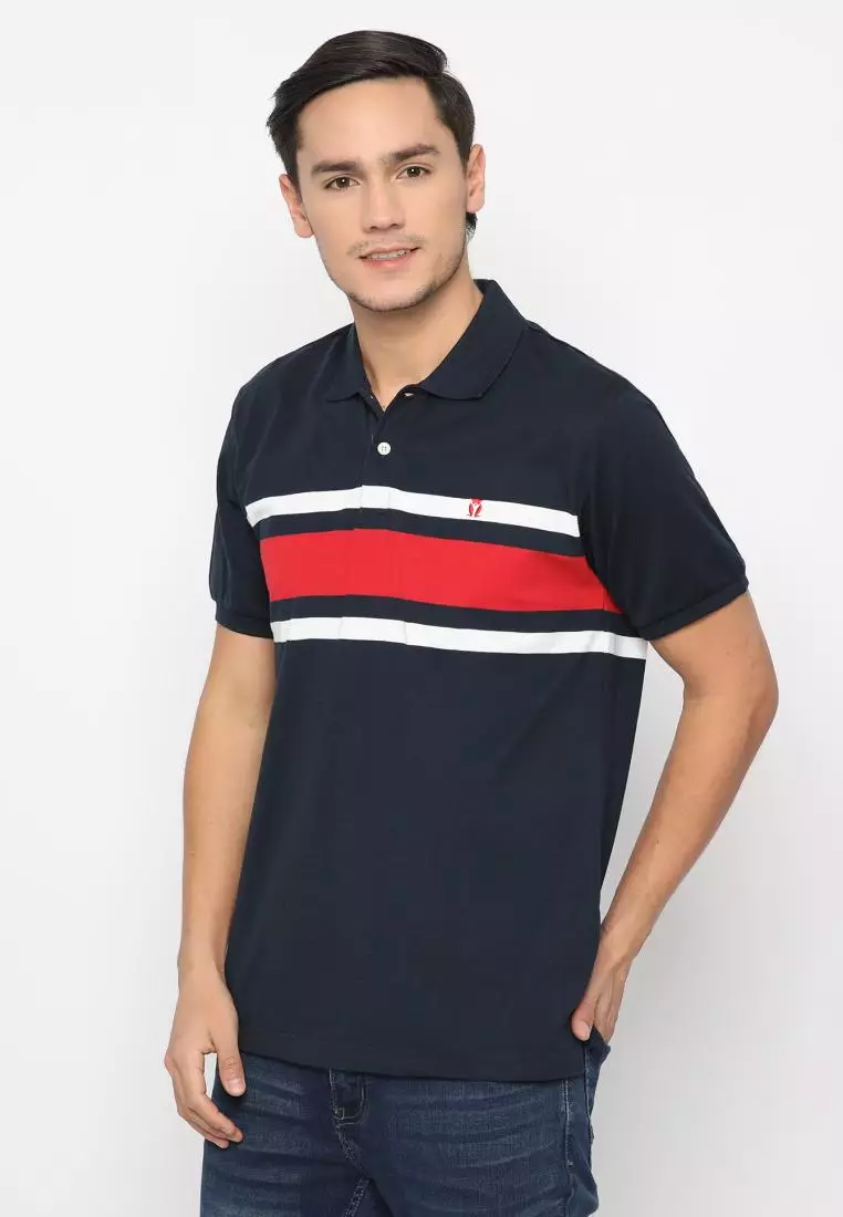 MATSUDA Kaos Polo Shirt Pria Kerah Khasiba